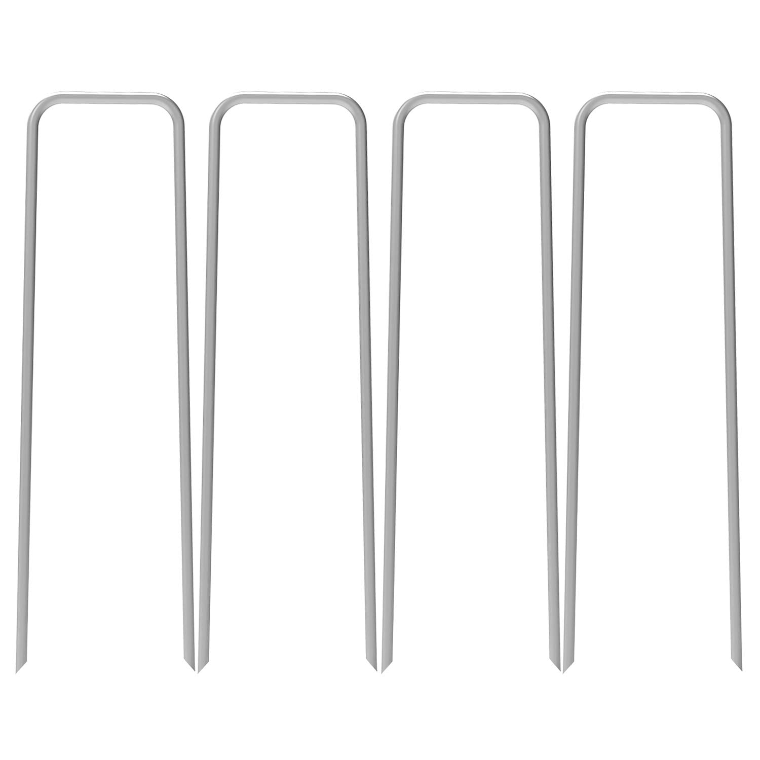 AAGUT 12-Inch 8-Gauge (4mm) Heavy-Duty Galvanized Landscape Staple