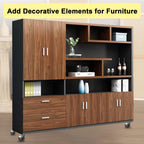 Side view of a dark brown ball caster, showcasing its profile and vintage brass metal stem socket.