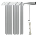 AAGUT 9-Inch Heavy-Duty Galvanized Steel Tent Stake