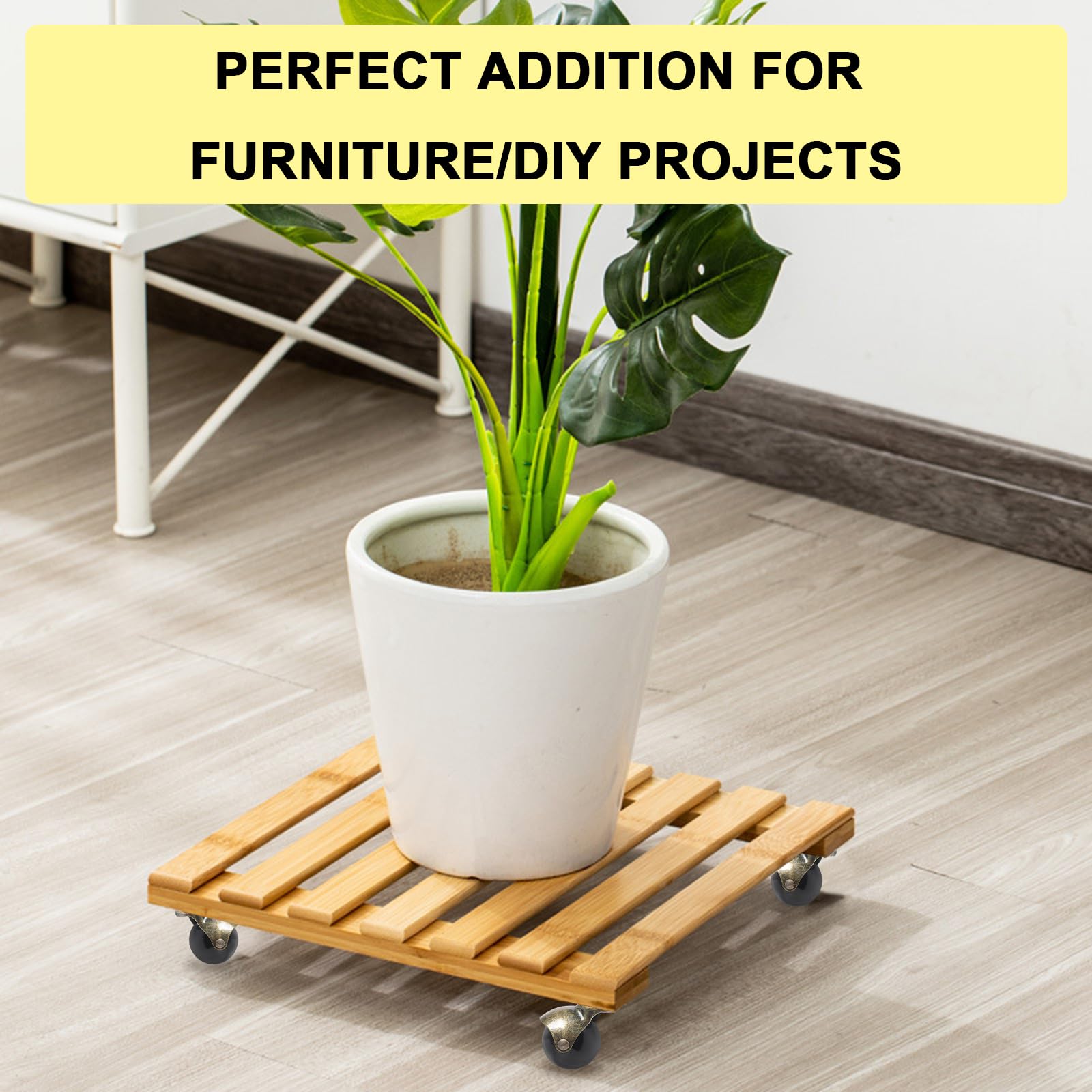 AAGUT 2 Inch Vintage Ball Casters - Set of 4 with 5/16″ x 1-1/2″ Threaded Stem & Metal Sockets for Antique Furniture