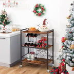 AAGUT Set of 4 Heavy-Duty 4-Inch Brake Stem Casters with 1/2"-13 Threaded Stem and Locking Nut